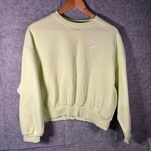 Nike Sportswear Crewneck Sweatshirt Light Lime Green Oversized KIDS XL